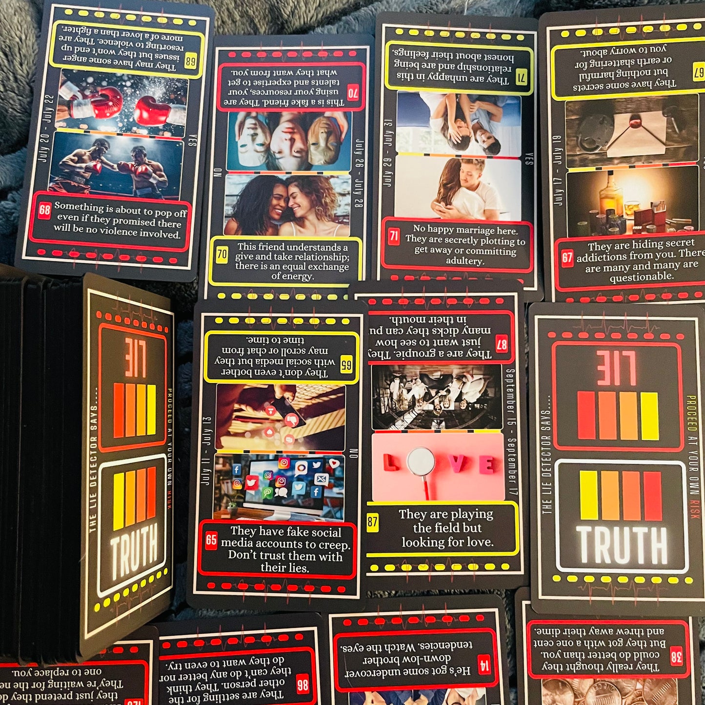 Lie Detector Oracle Deck 120 Cards