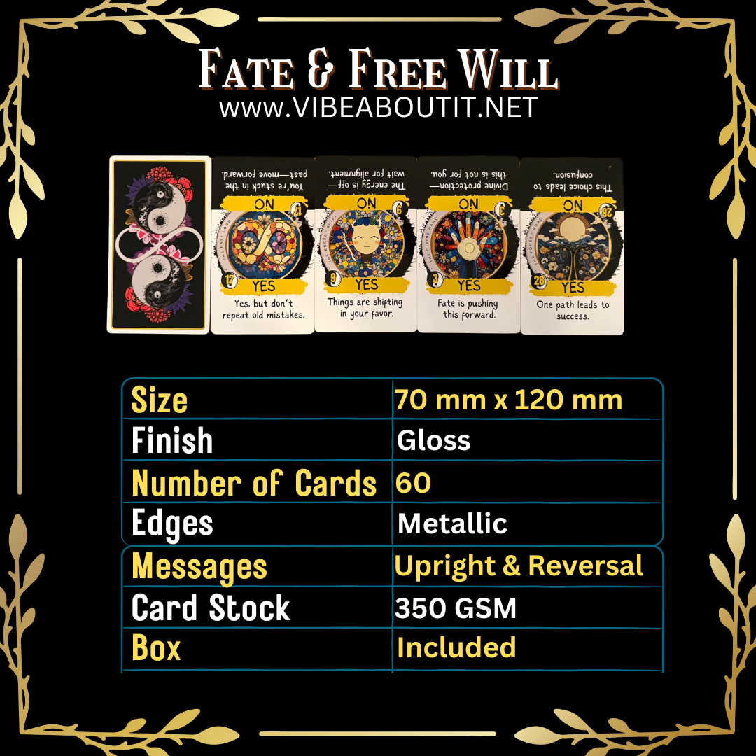 Fate & Free Will Oracle Deck 60 Cards