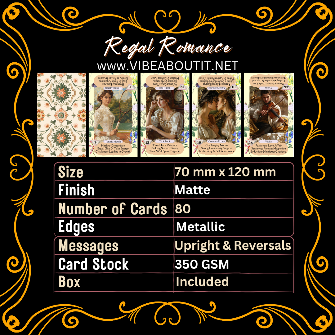Regal Romance 80 Card Oracle Deck