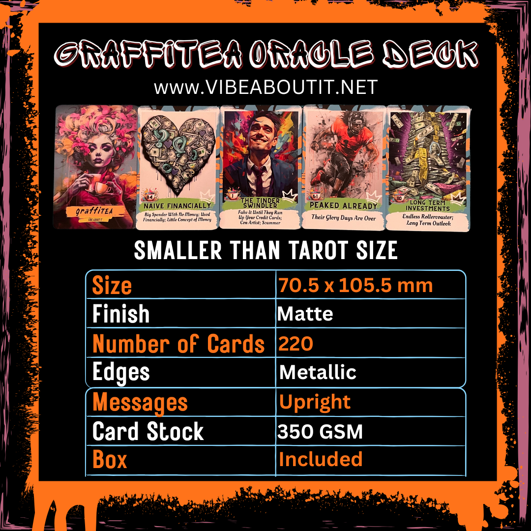 220 Cards Gossip/Tea Deck GraffiTEA Volume 1